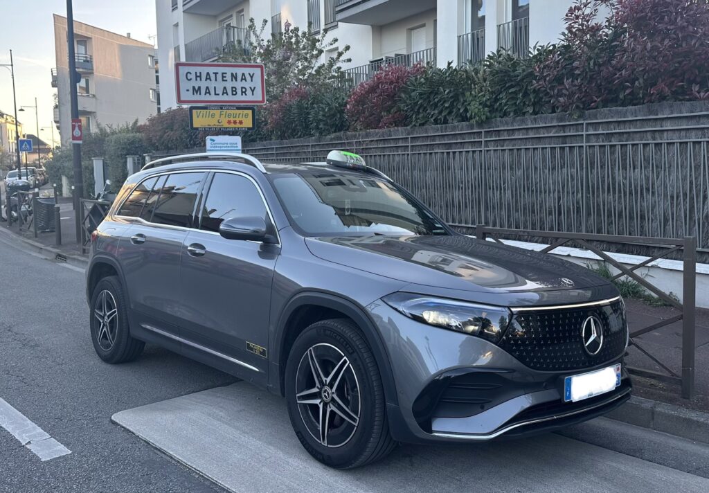 Taxi Mercedes électrique à Châtenay-Malabry disponible 7j/7